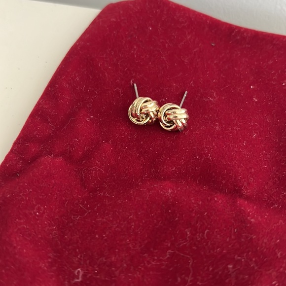 Boutique Gold Coloured Stud Earrings - Picture 9 of 10